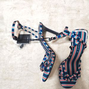 Zara Women's Multi-colored Heeled Sandals